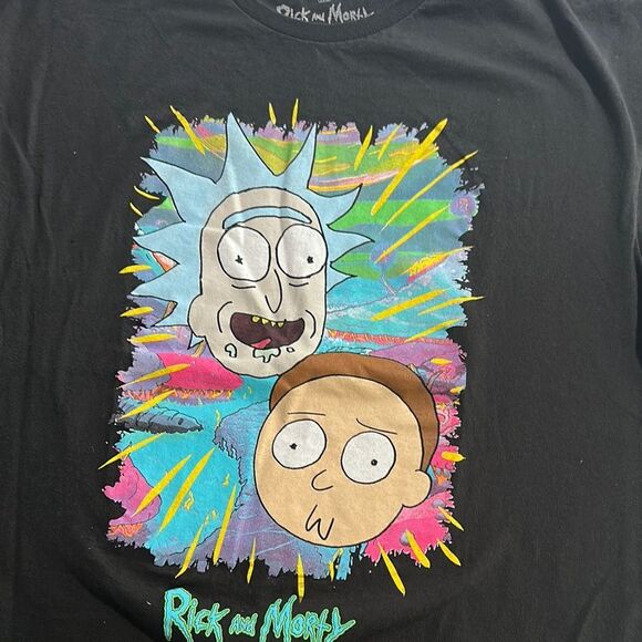 Ripple Junction Black Rick and Morty Short Sleeve Tee - Picture 1 of 2